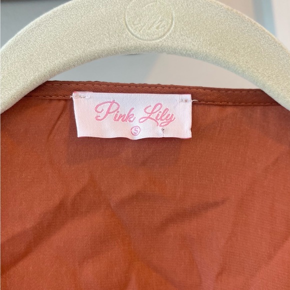 🍓Pink Lily rust cut out maxi dress size S🍓 - Picture 4 of 7